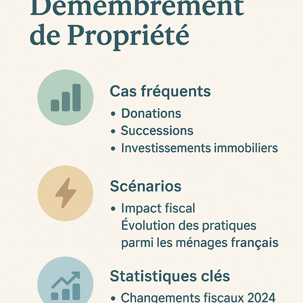 Quels sont les cas fréquents de démembrement de propriété ?