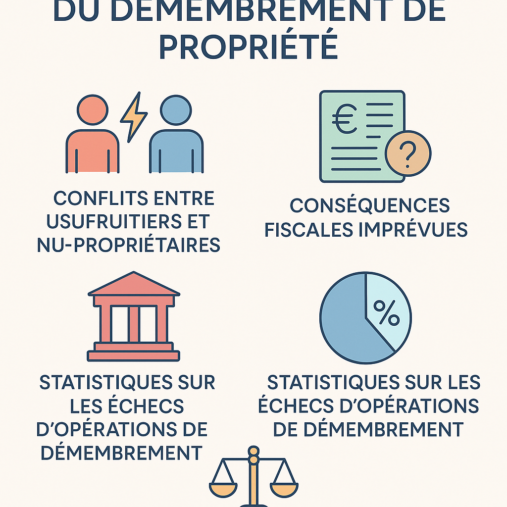 Quels sont les risques et inconvénients à considérer dans un démembrement de propriété ?