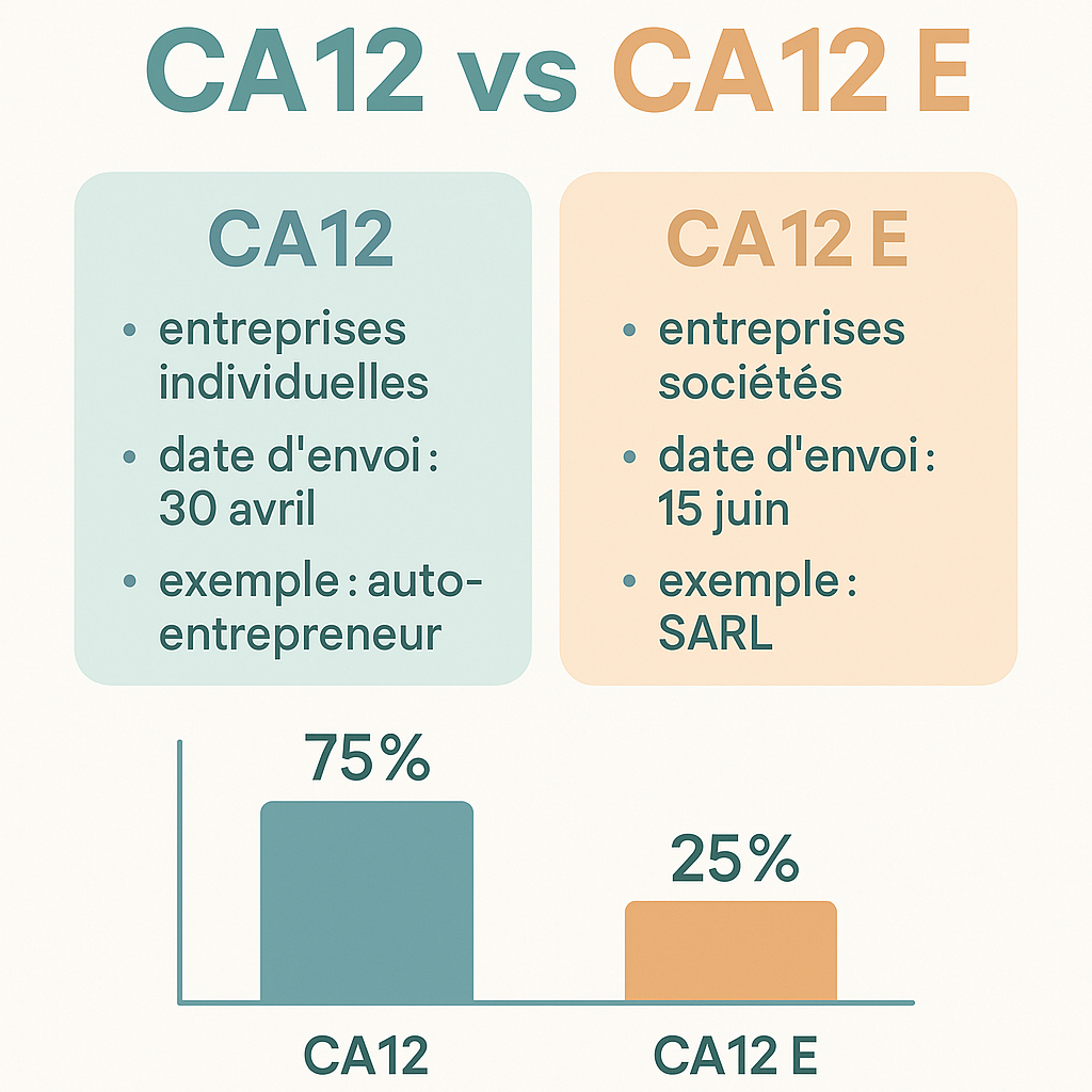 Quelles sont les implications et différences entre CA12 et CA12 E ?